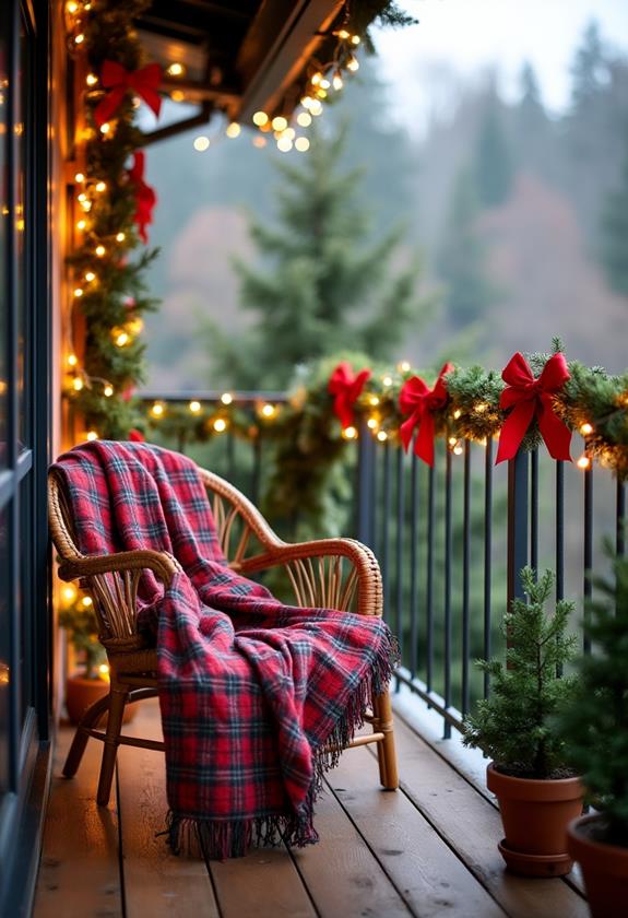 festive balcony christmas decor