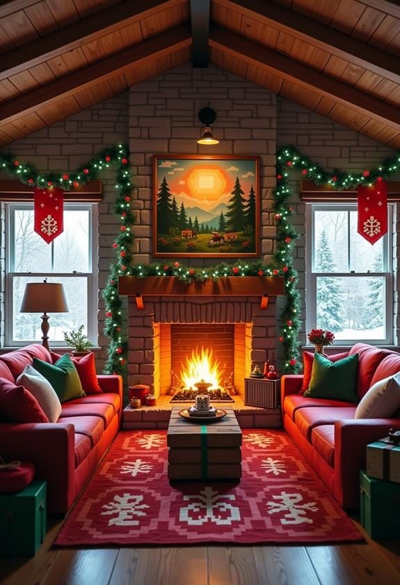 festive banners and art