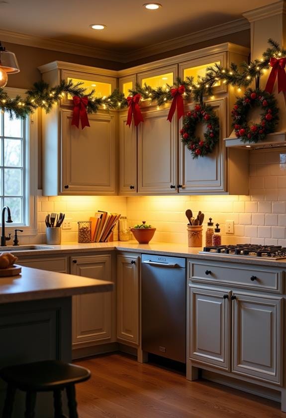 festive cabinet decoration ideas