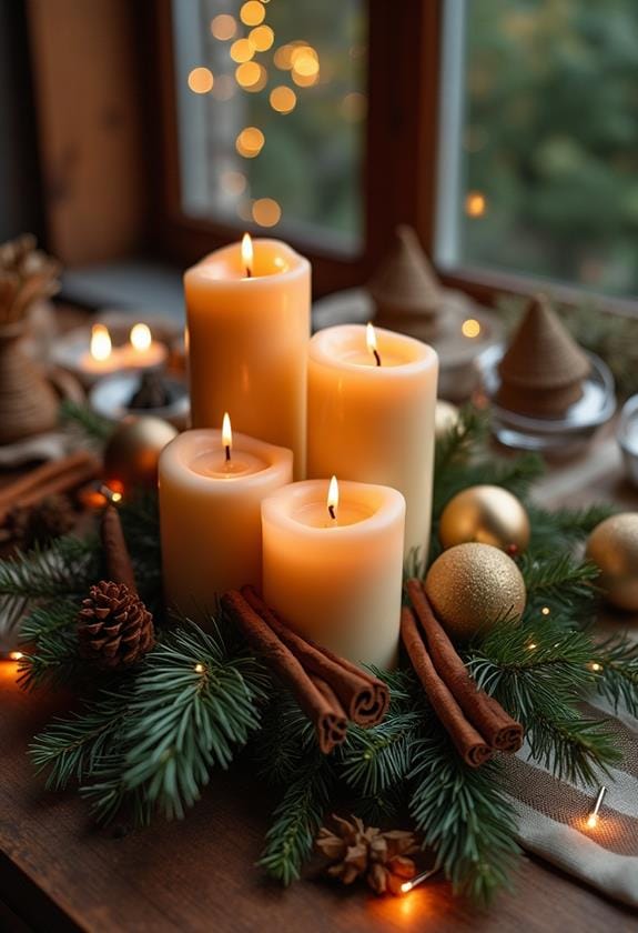 festive candle decor ideas