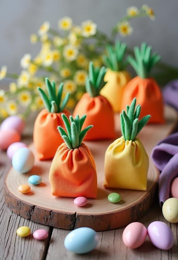 festive carrot treat bags