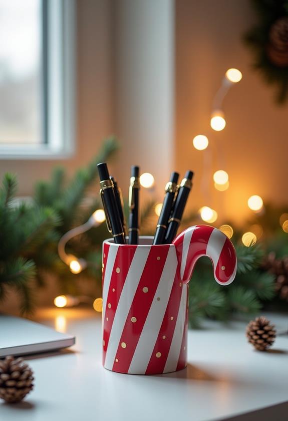 festive christmas office decor