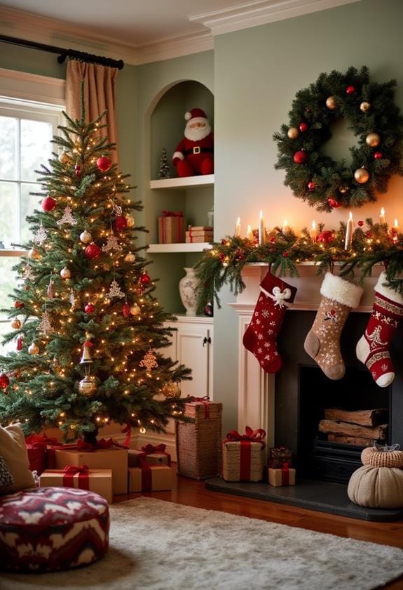 festive christmas room decor