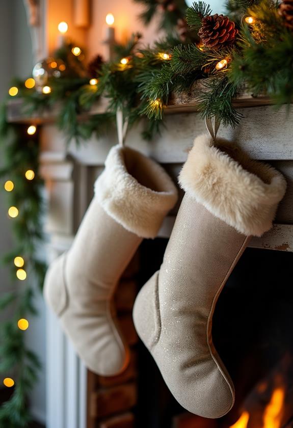 festive christmas stocking decor