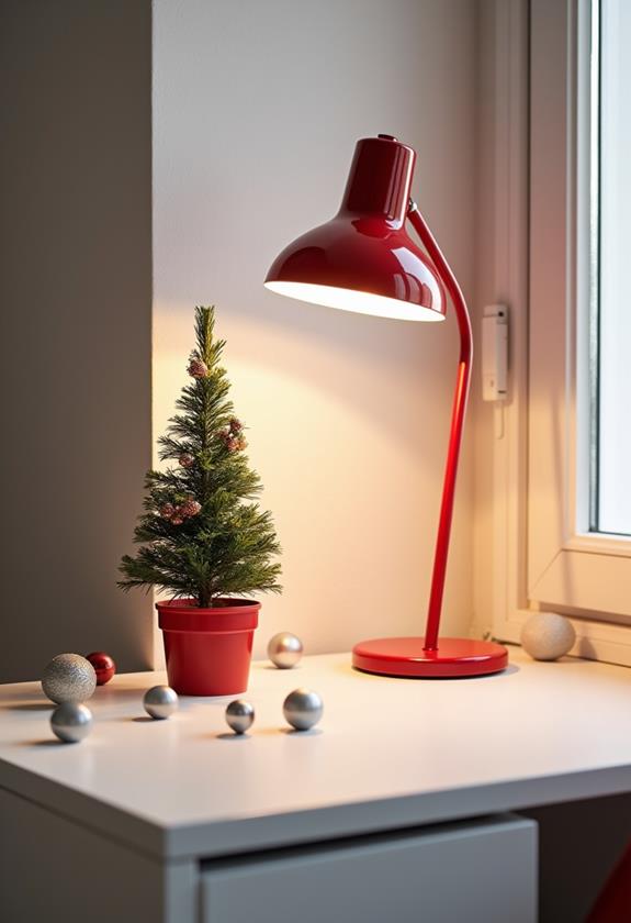 festive desk lamp decor