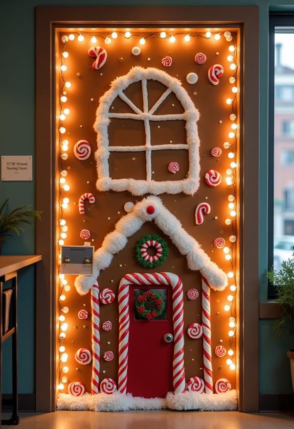 festive gingerbread house event