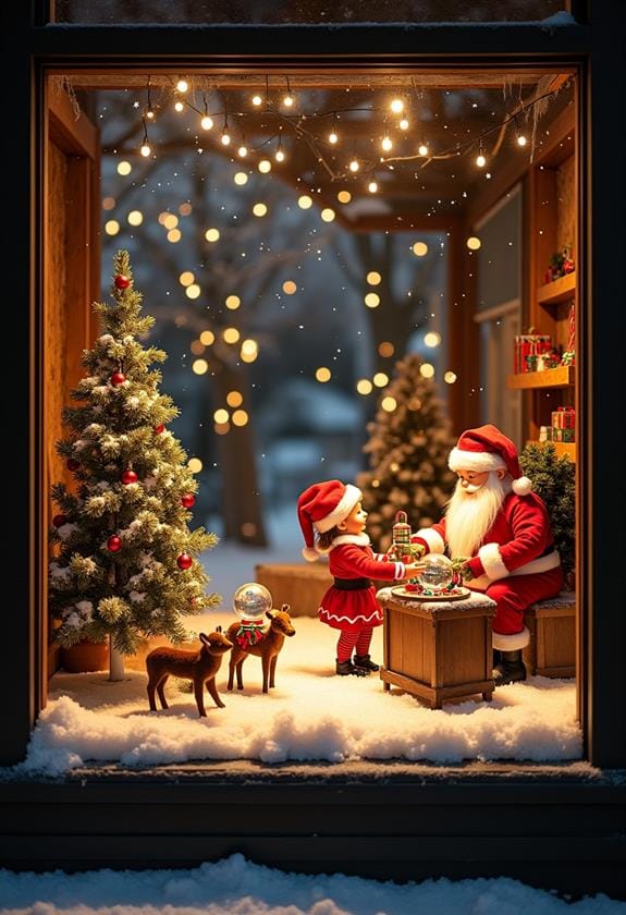 festive holiday cartoon scene