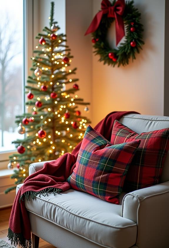 festive holiday cushion decor