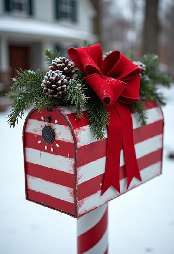 festive holiday mailbox design