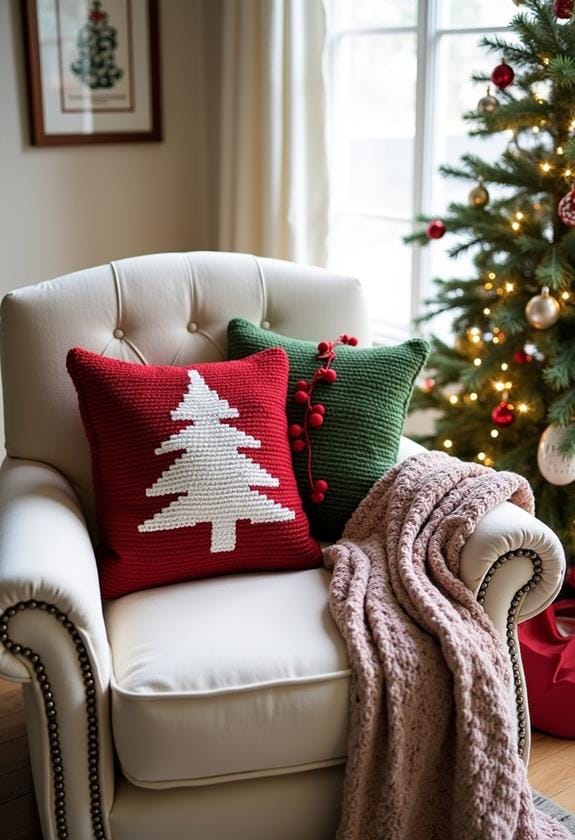 festive holiday pillow covers