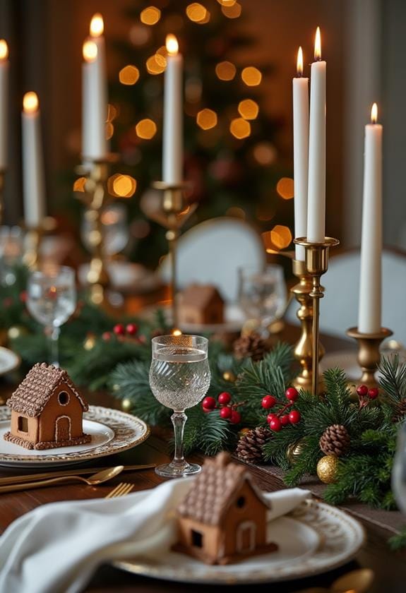 festive holiday table decorations