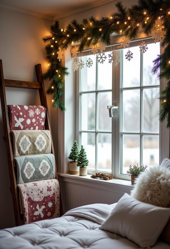 festive holiday window displays