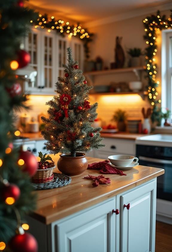 festive kitchen christmas decor