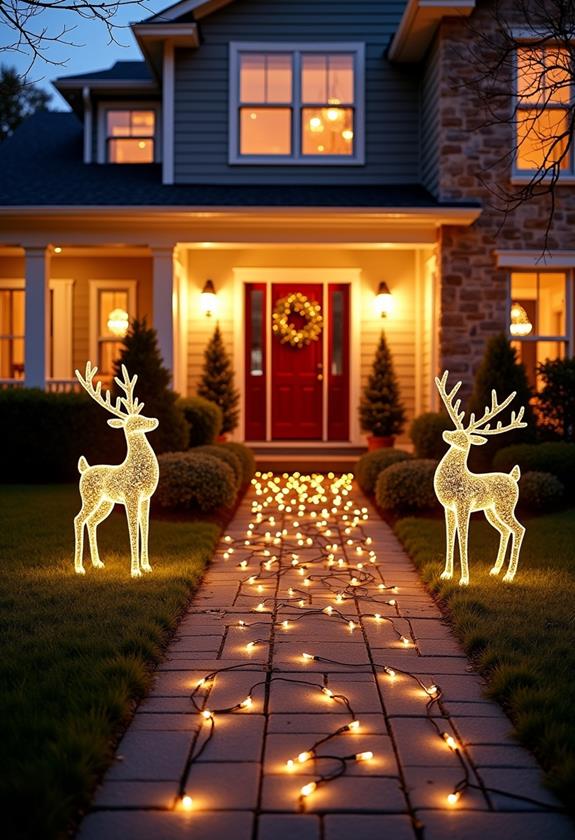 festive reindeer droppings illumination