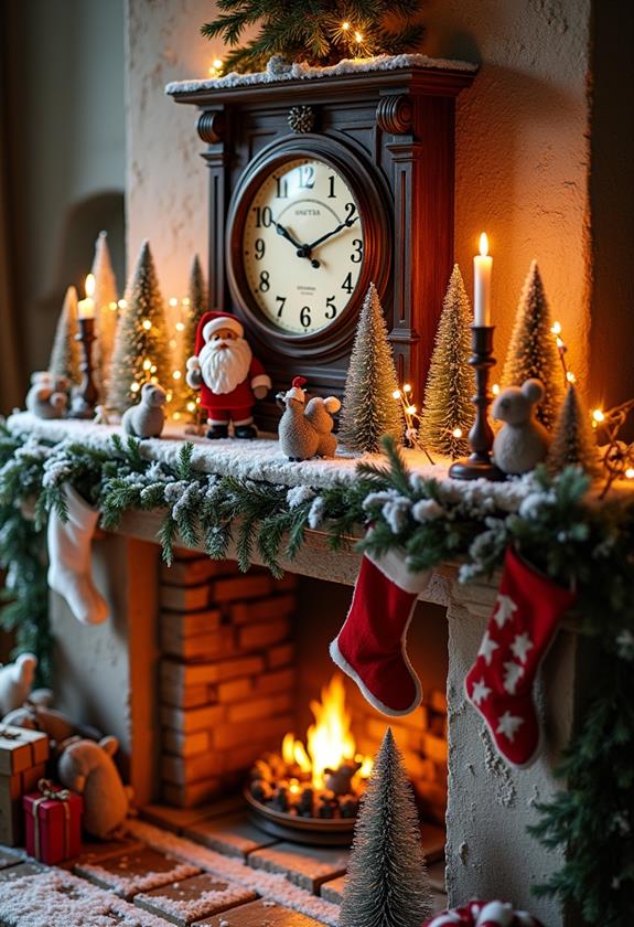 festive santa s workshop display
