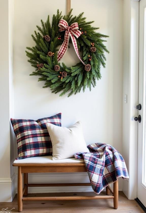 festive seasonal wreath showcase