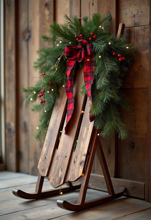 festive sled decoration inspiration