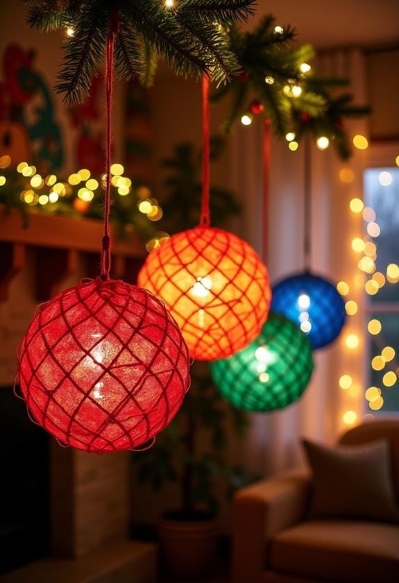 festive star lantern decorations