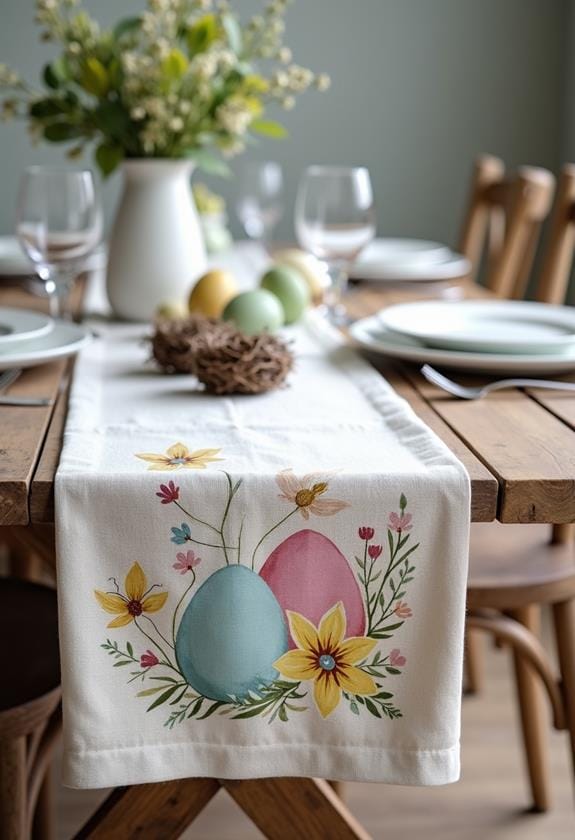 floral spring table decor