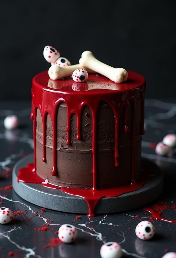 food safe blood splatter effects