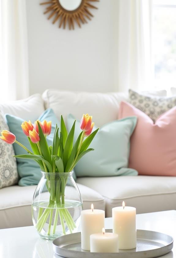 fragrant spring candle displays