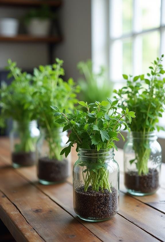fresh herb table decor