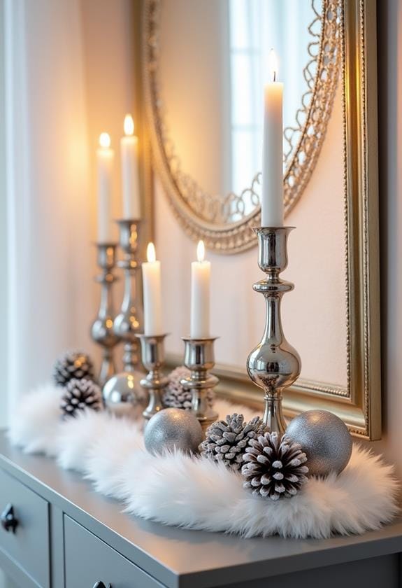 frosted metallic design elements