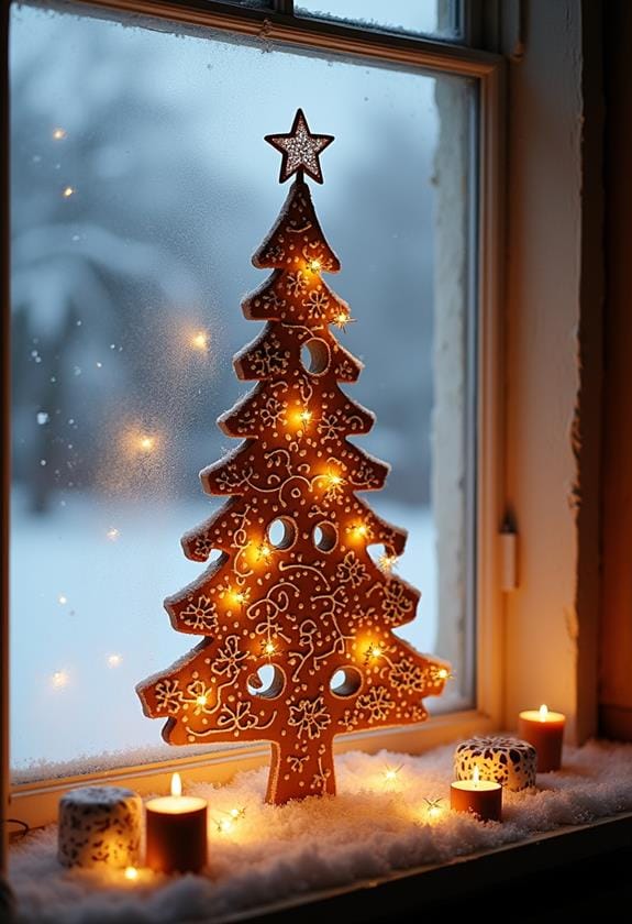 frosted window pane decorations