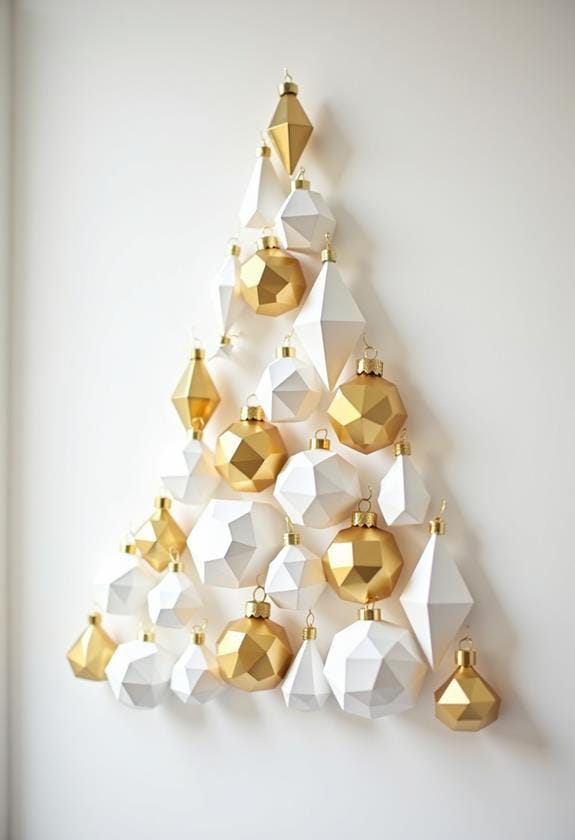 geometric ornament paper display