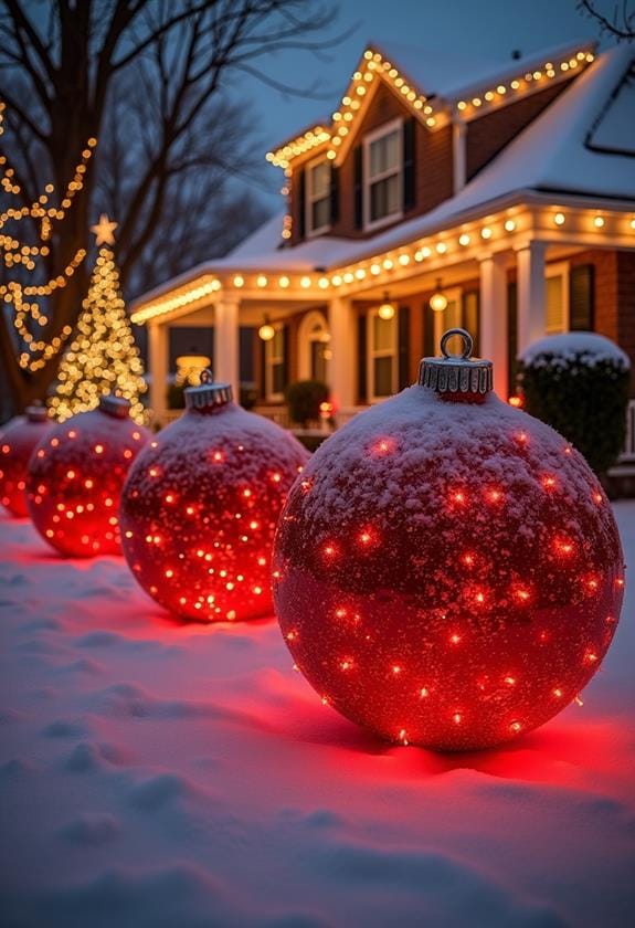 giant holiday decoration showcase