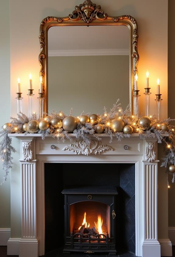 glamorous silver and gold