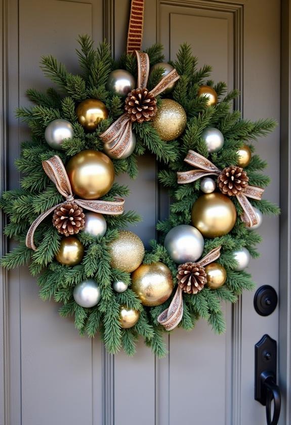glittery wreath transformation project