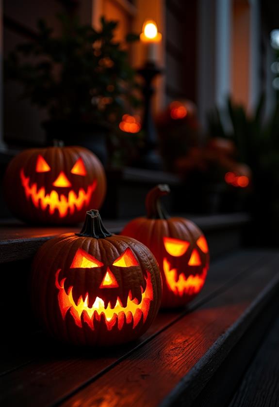 gory halloween pumpkin decorations