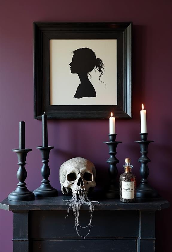 gothic art display showcase