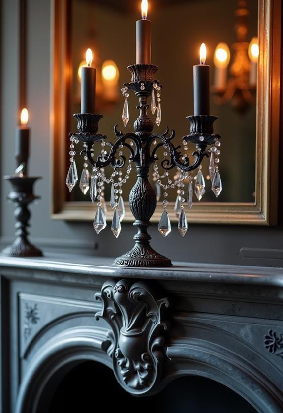gothic candle holders enchantment