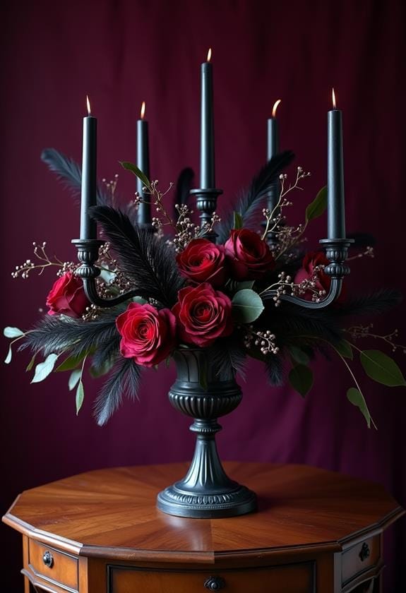 gothic flower composition art