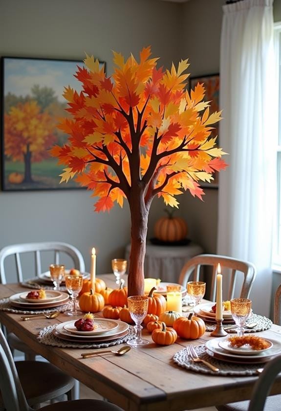 gratitude themed decorative installation