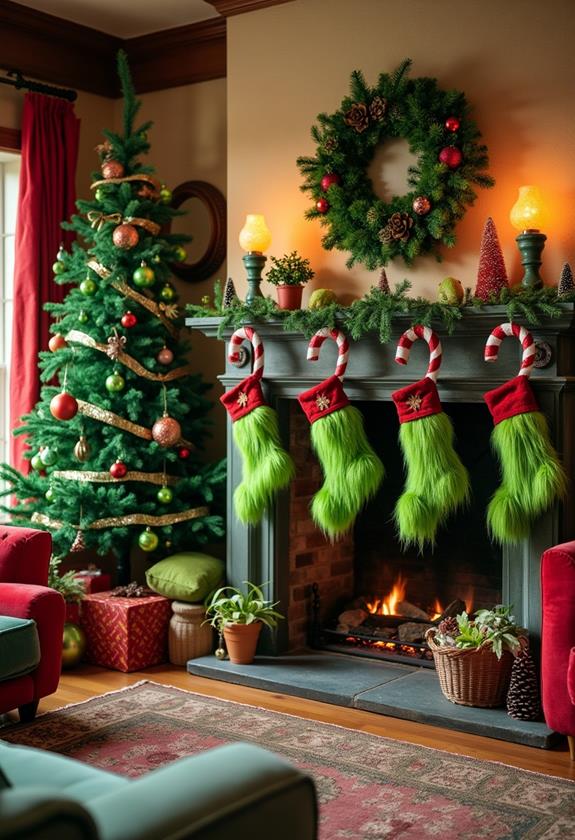 grinch inspired holiday decoration ideas