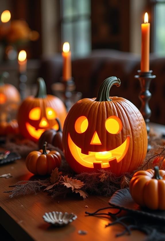 halloween candle centerpiece decor