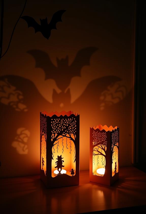 halloween themed decorative lanterns