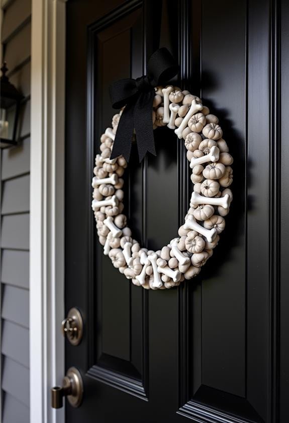 halloween themed decorative wreath