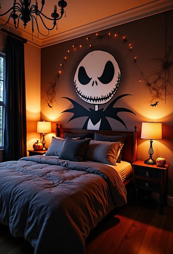 halloween themed jack skellington decor