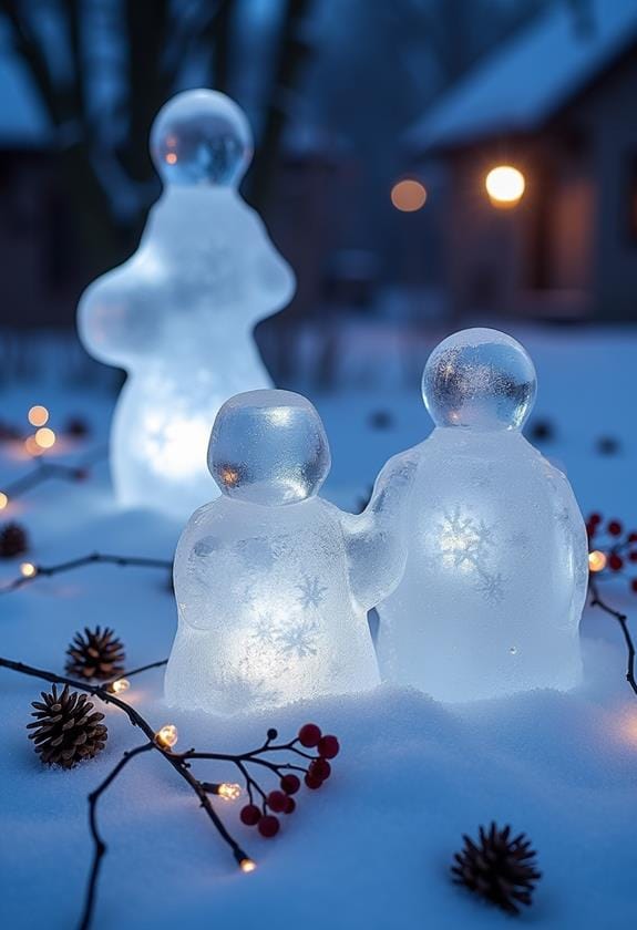 handcrafted ice art projects