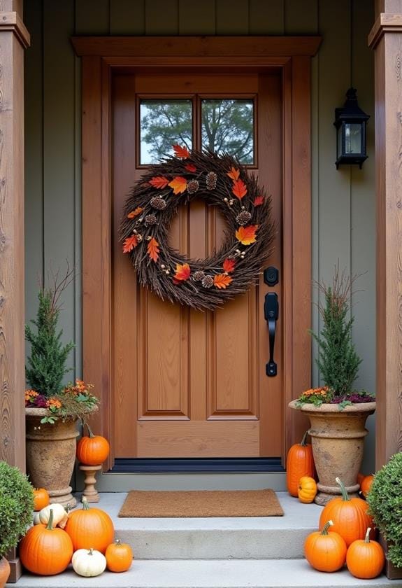 handcrafted rustic door decor