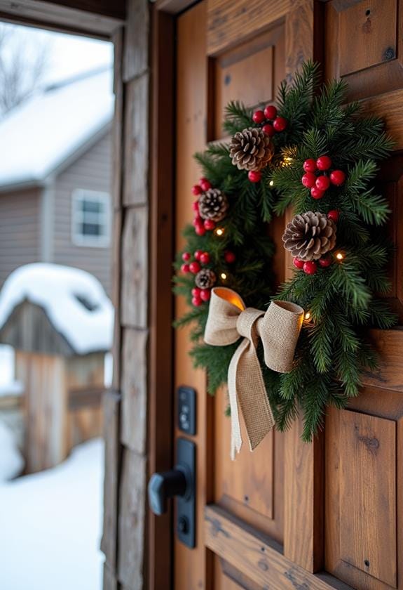 handmade festive wreath decorations