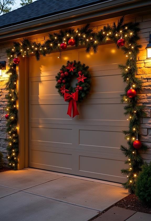handmade holiday garage decor