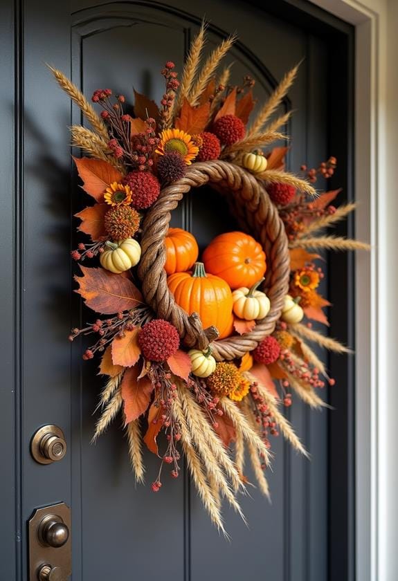 harvest themed door decoration