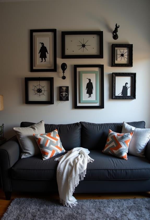 haunting art display showcase