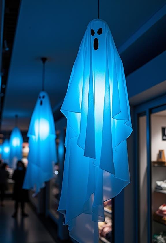 haunting ceiling ornaments display