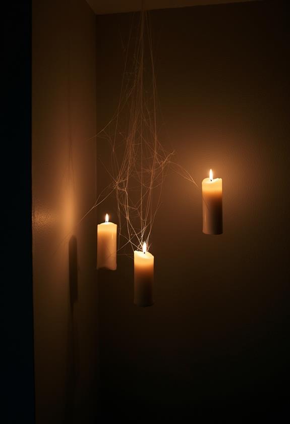 haunting luminescent candle arrangement